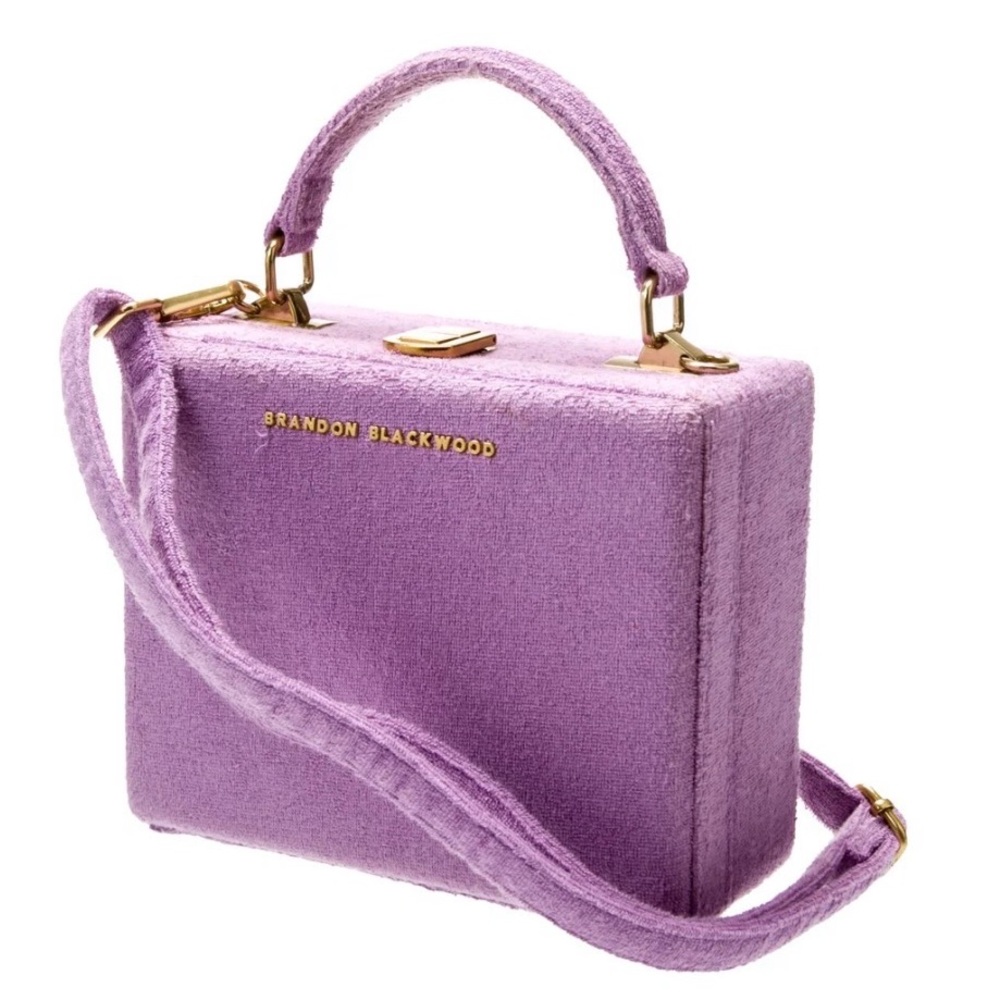 Brandon Blackwood Lavender Crossbody Bag